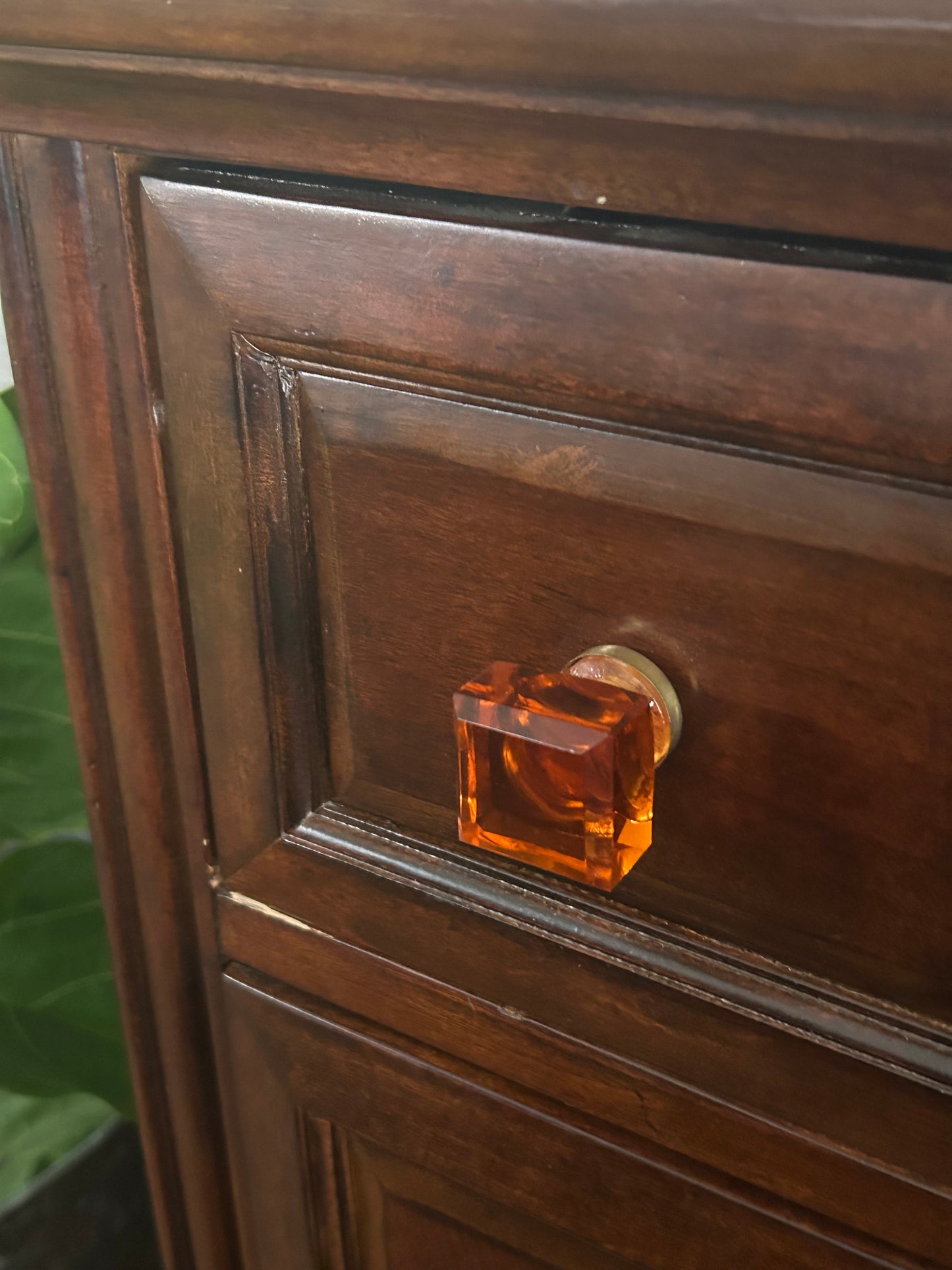 Golden Shine Glass Knob