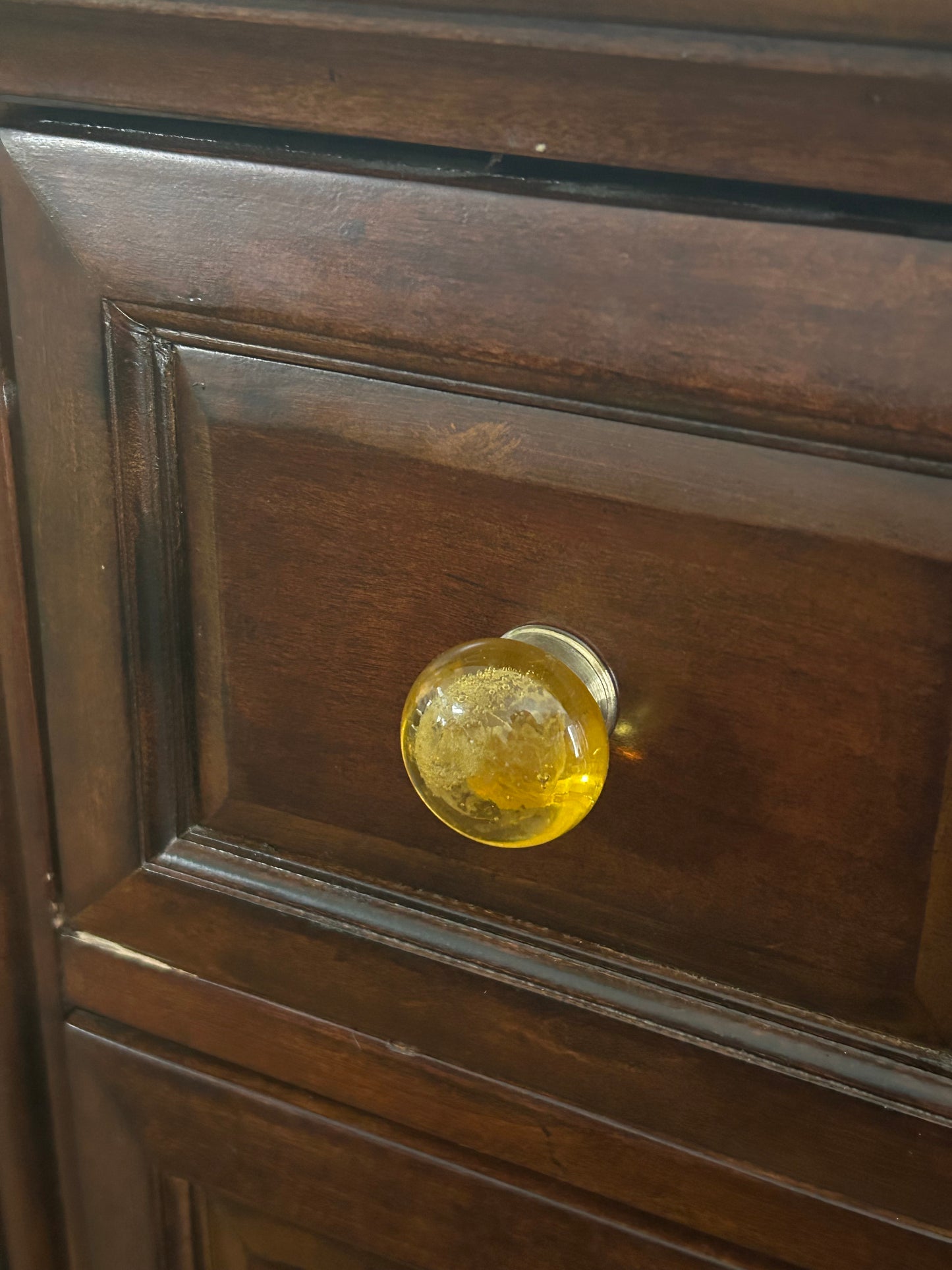 Lemon Drop Glass Knob
