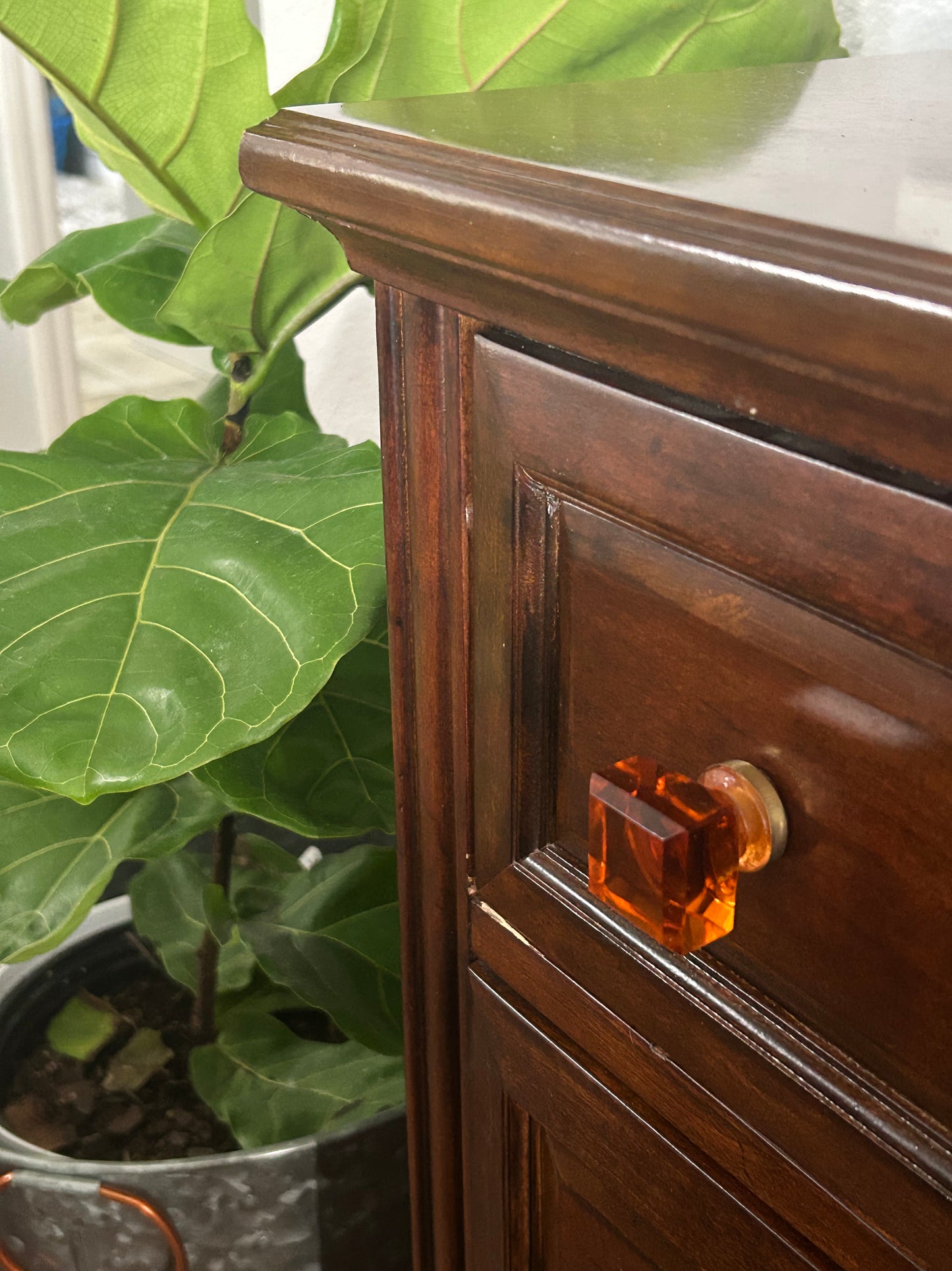 Golden Shine Glass Knob