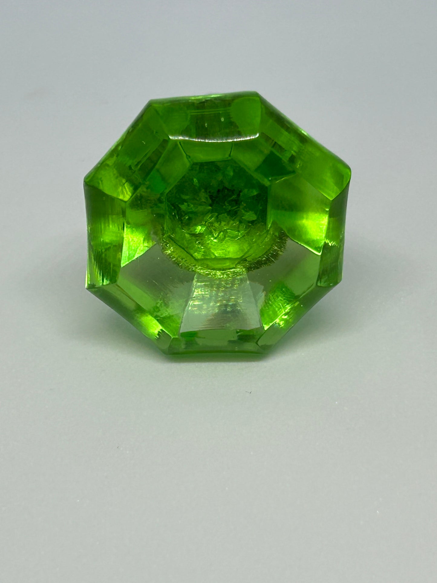 Green Apple Glass Knob