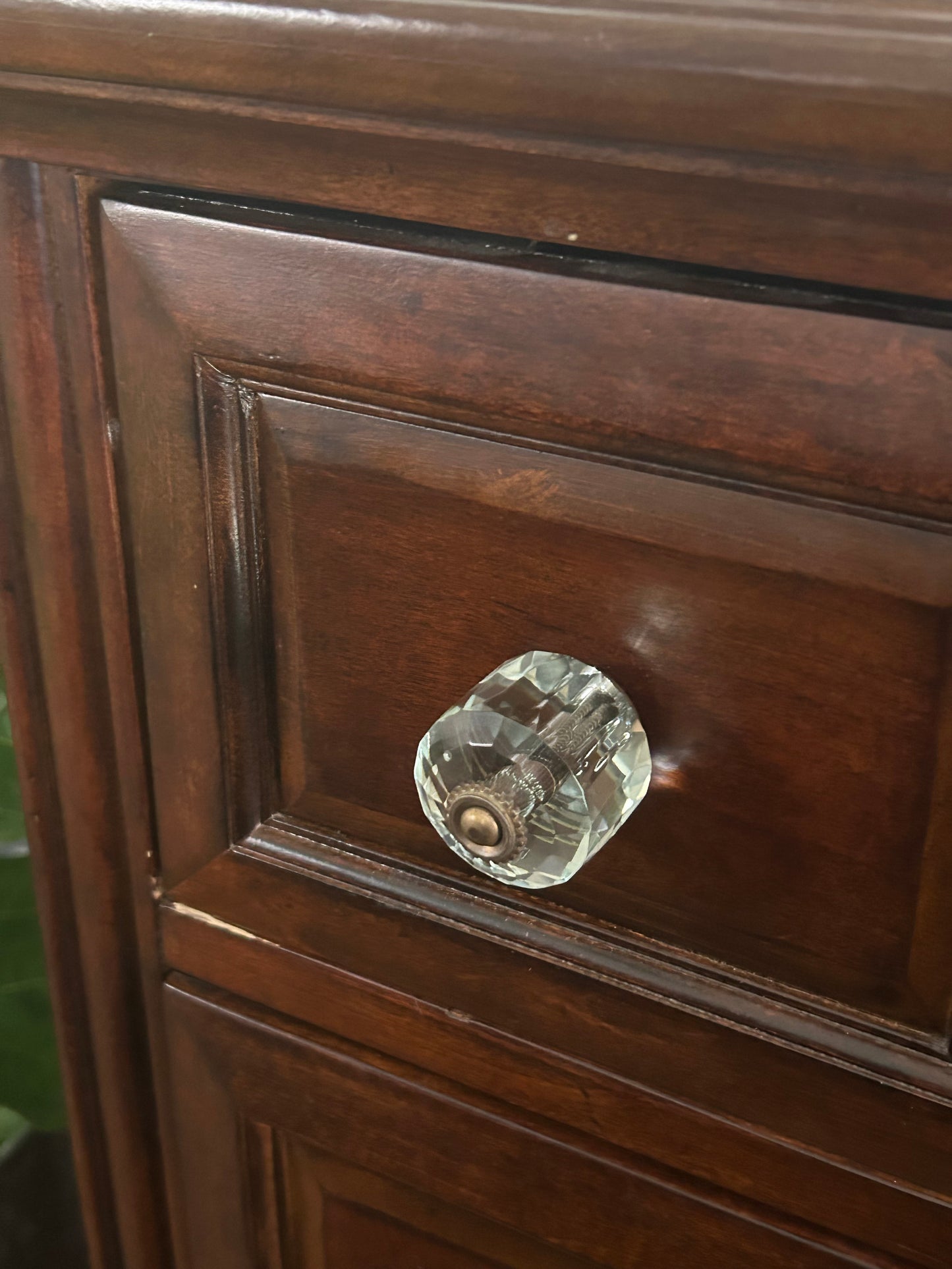Diamond Sparkle Glass Knob