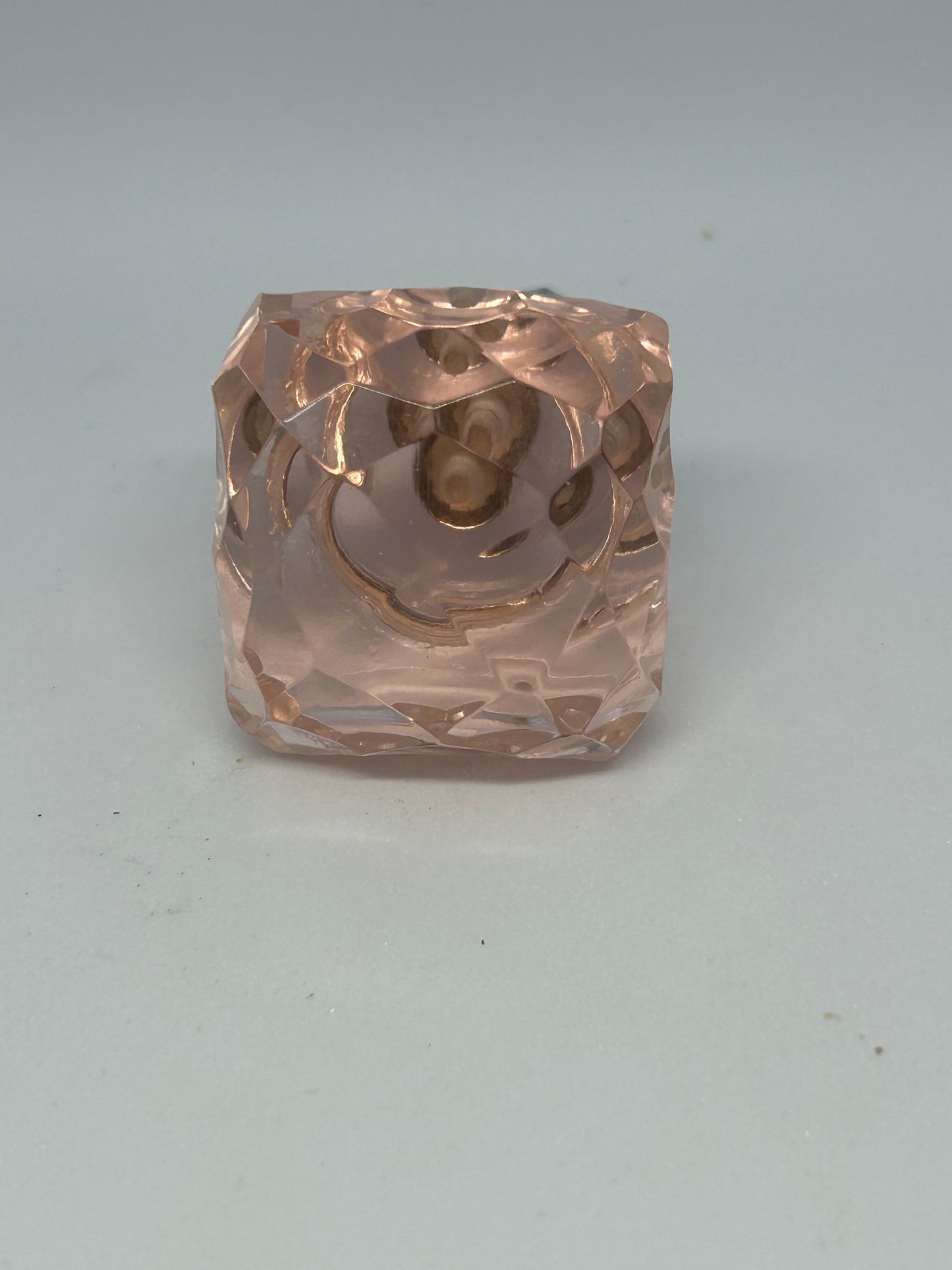 Rose Water Glass Knob