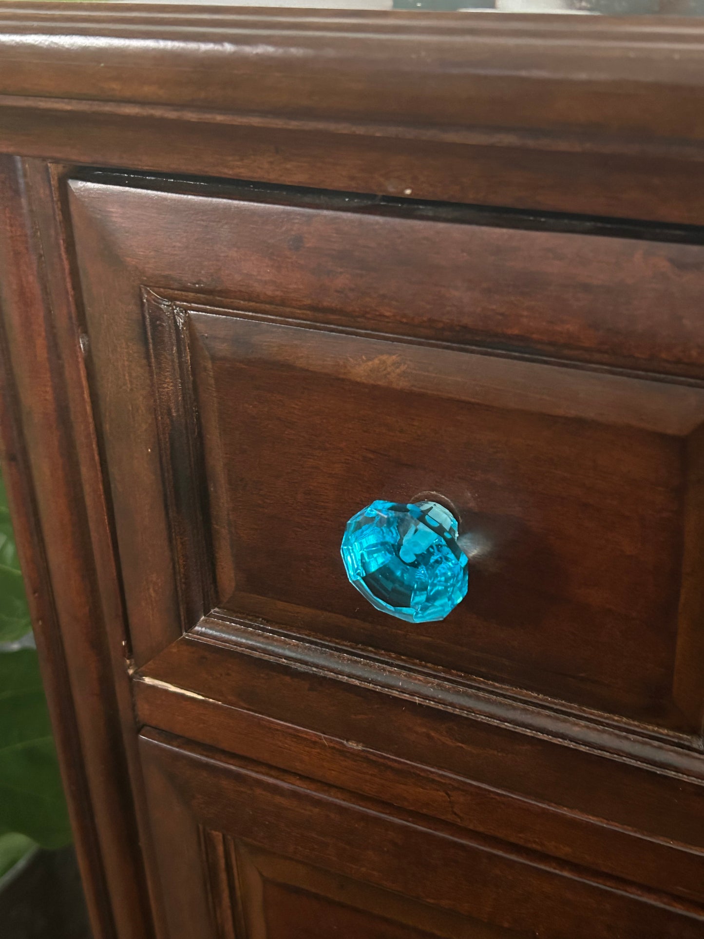 Wicked Blue Glass Knob