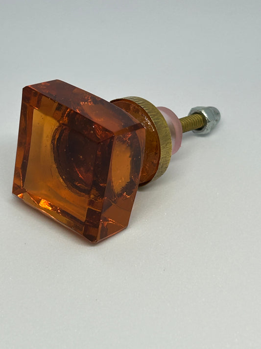 Golden Shine Glass Knob