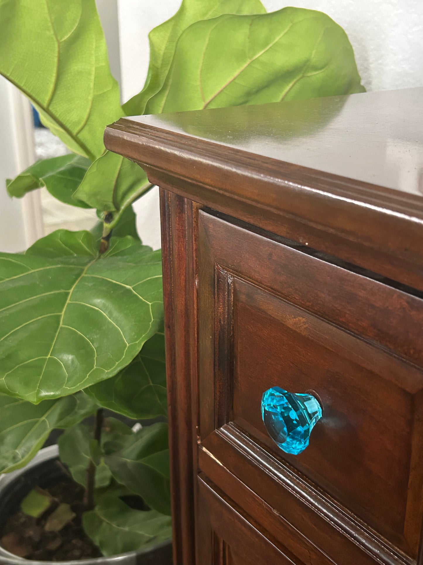 Wicked Blue Glass Knob