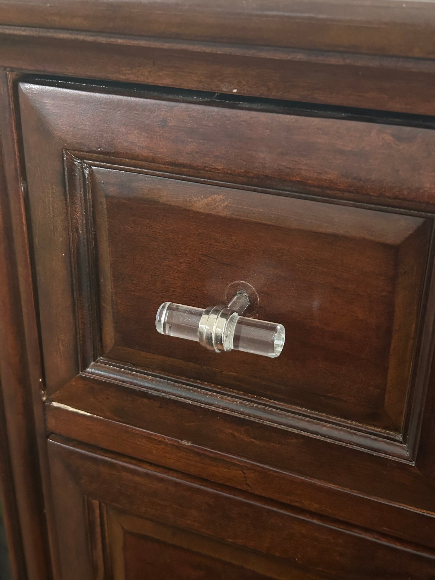 Crystal Beam Glass Knob