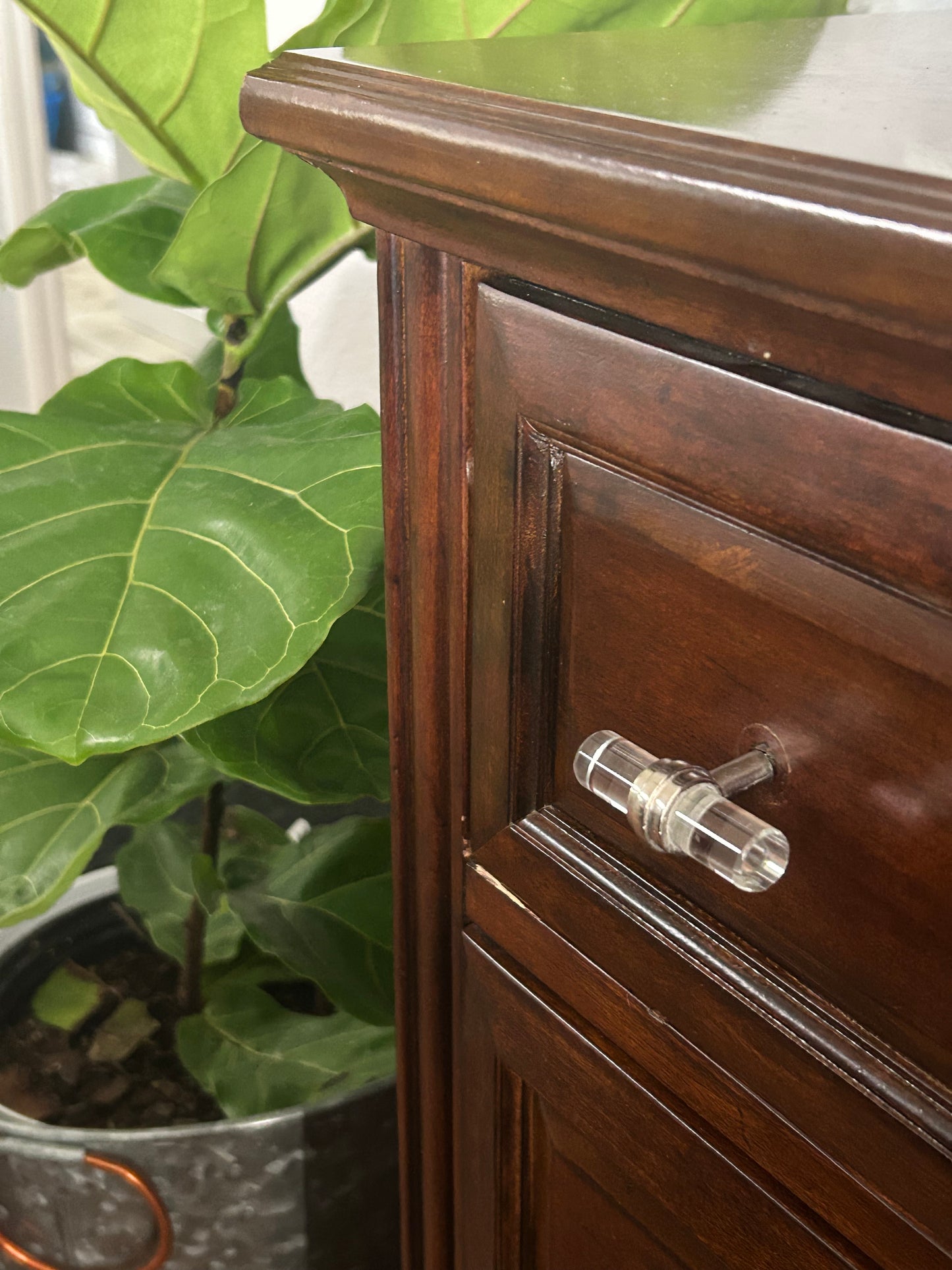 Crystal Beam Glass Knob