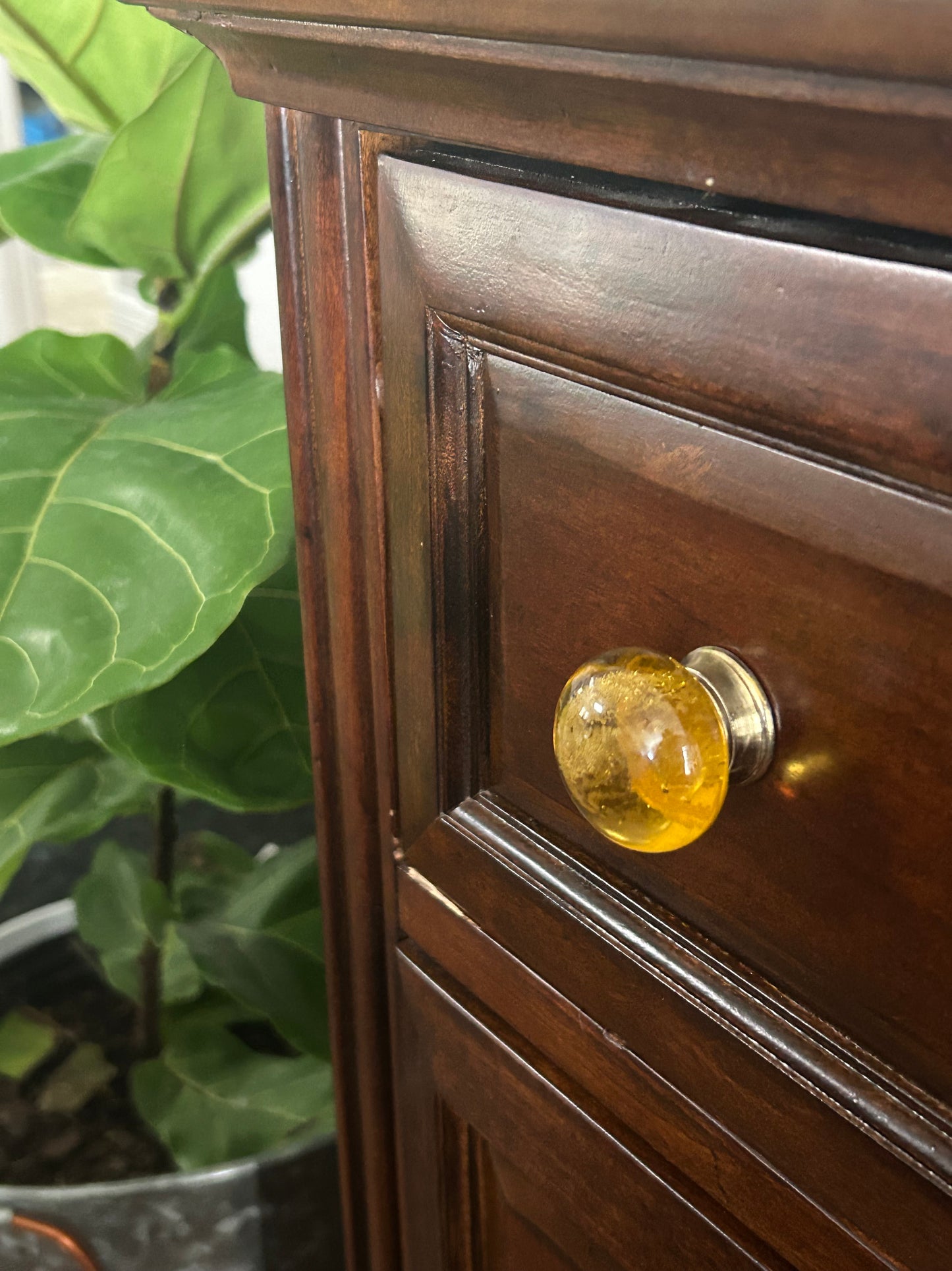 Lemon Drop Glass Knob